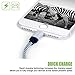 EverDigi 2pcs 6FT Nylon Braided Charging Cable Data & Sync Charging Cord 8-Pin Lightning to USB Cable Charger for iPhone 7/ 7 Plus/6/6s/6 plus/6s plus, iPhone 5/5s/5c,iPad, iPod