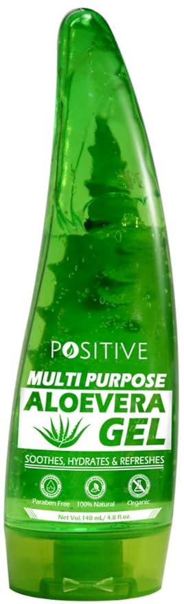 Positive Multipurpose Pure Aloe Vera Gel For Skin & Hair | Moisturise, Soothes & Hydrates, 130 ml