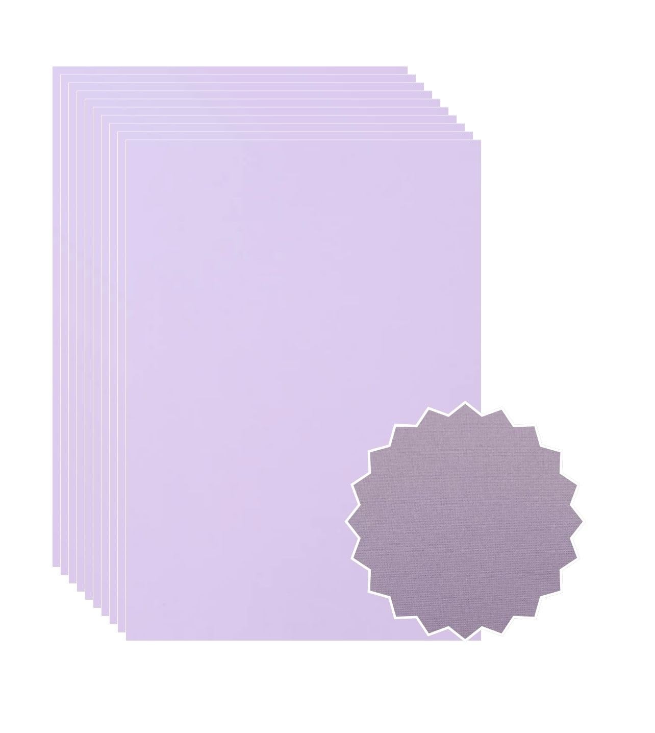 ASENME A3 Decorative Paper, Pastel Purple Textured Cardboard (Pastel Purple, A3/8Units)