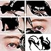 AMA(TM) 2Pcs Women Cat Line Pro Eye Makeup Tool Eyeliner Stencils Template Shaper Model (Black)