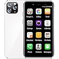SUDRID Mini Smartphone, Unlocked Smartphone The World's Smallest Cell Phone 3.0 Inches Android Mini Phone 2G+32G Quad Core 5.0MP Dual SIM 3G Mobile Smartphone (White)
