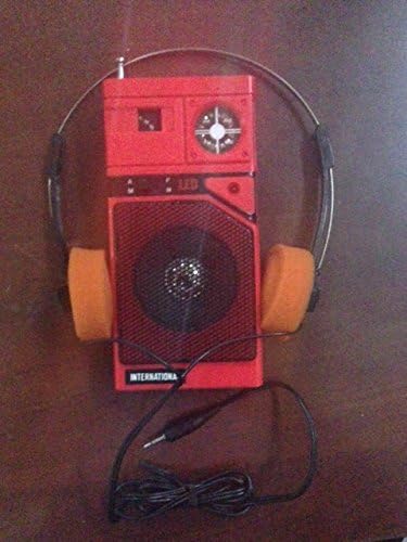 Guardians Of The Galaxy Style Walkman AM FM RED Radio w/ Orange Headphones - Working Prop Halloween 2014!