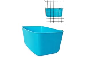 AMZSYLV 6 Pack Feeder Waterer Chicken 21 oz Food Water Cage Cups Puppy Cat Rabbit Hanging Feeding Dish Coop Bowl Watering Container Treats Drinker for Pigeon Bird Bath Basin Hamster Bed