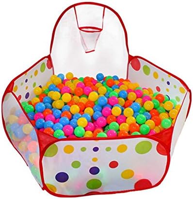 Monsun Kids Ball Pit Ball Tent Toddler Ball Pit with Basketball Hoop for Toddlers (NO Balls Included) (39.4 inch)