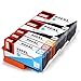 JetSir Compatible Ink Cartridge Replacement for HP 920 XL Ink Cartridge(5-Pack),Work with HP Officejet 6500 6500A 7500 7000 6000 7500A E709a E710a Printer