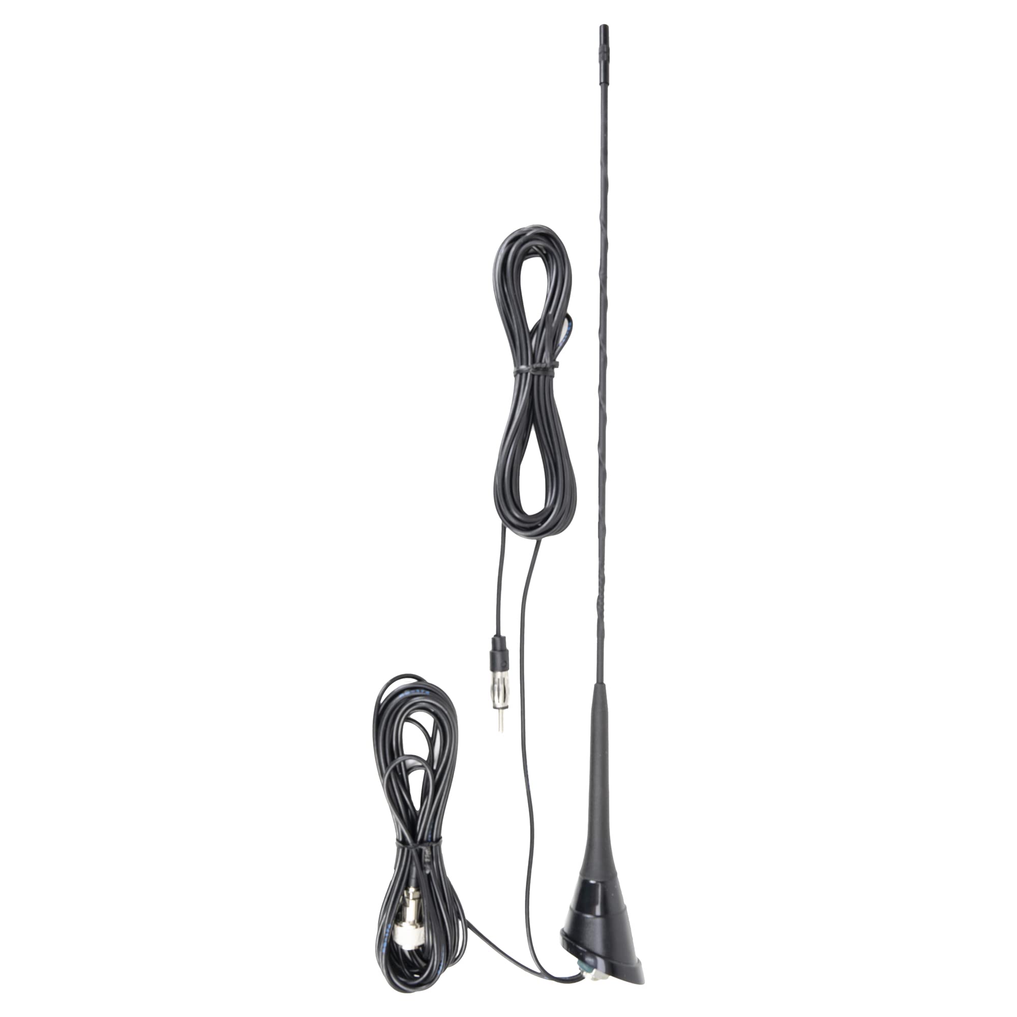 CB antenna PNI Duplex 2000 CB-FM, 26-28MHz (CB), 87-108MHz (FM), CB cable and FM cable 5 meters, glass fiber, length 490 mm