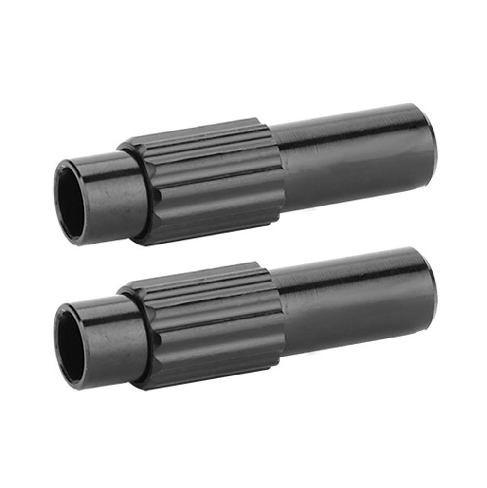 Alomejor Bicycle Brake Cable Connector & Gear Shift Connector – 1 Pair Universal Bike Brake and Shifter Cable Joiner for Mountain Bikes, Road Bikes, Hybrid Bikes (Black)