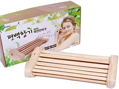 ZespaZESPA phytoncide pillow ZP-330 sleep comfortable premium fragrance Hand Wooden Pillow for Stiff Neck Shoulder Pain Massage relax pain relief