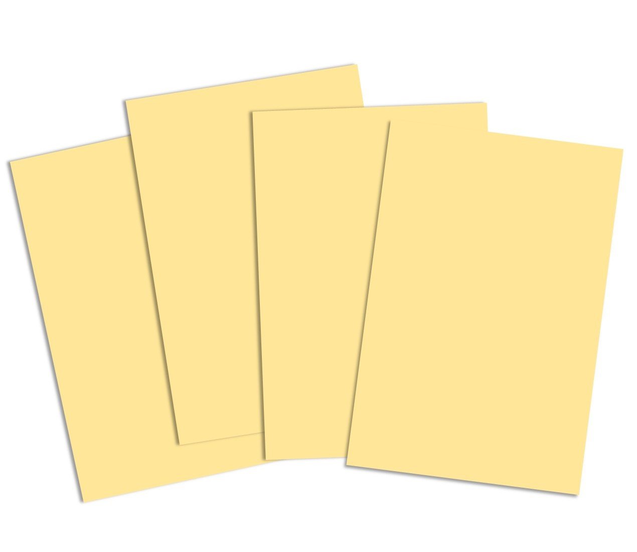 House of Card & Paper A2 220 GSM Coloured Card - Pastel Yellow (Pack of 50 Sheets) HCP275