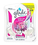 Glade PlugIns Scented Oil Air Freshener Refill, Sweet Pea & Lilac, 2 Refills, 1.34 fl oz