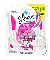 Glade PlugIns Scented Oil Air Freshener Refill, Sweet Pea & Lilac, 1.34 Fluid Ounce