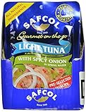 SAFCOL Gourmet on the Go Chunk Light Tuna with Spicy Onion in Spring Water, 3.5-Ounce Pouches (Pack of 12)