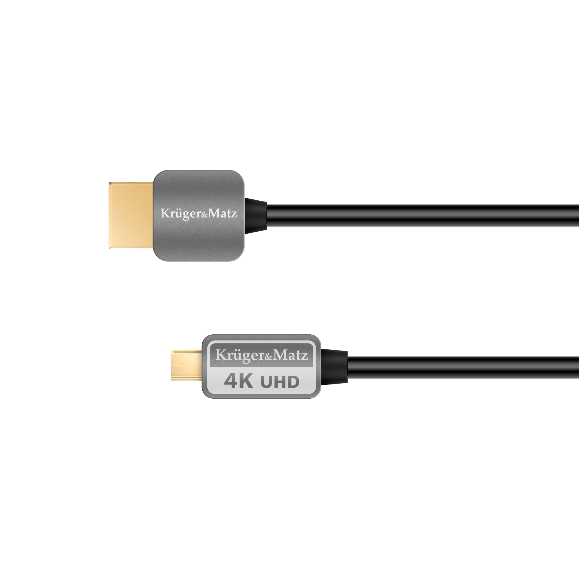 Krüger & Matz HDMI Cable: Micro HDMI Male to Male (A-D) 1.8 m