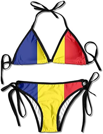 Doormat shirts German Flag Sexy Harness Boxing Bikini Womenâ€s Halterneck Top and Sexy G-String Bikini Set Swimsuit