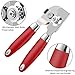 Can Opener Manual, Food Grade Stainless Steel Heavy Duty Opener with Smooth Edge, Ergonomic with Soft Grips Handle Anti-slip Hand Grip, Safe and Efficient Opening, Handy Can Opener, Noble Red