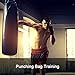 ZooBoo Punching Gloves, Half-finger Boxing Fight Gloves MMA Mitts with Adjustable Wrist Band for Sanda Sparring Bag Training (One Size Fits Most)