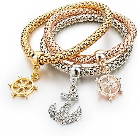 KEBINAI Gold color Charm Bracelets &amp; Bangles Femme Crystal Heart Bracelets For Women Wedding Party Jewelry NEW,SBR150187GD