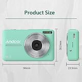 Andoer Andor Digital Camera 32GB 1080P 44MP 2.5 Inch IPS Pink with 2 Batteries view 5