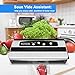 Food Saver ,KOIOS Automatic Multi-use Vacuum Sealer Machine for Food Storage and Preservation, 3mm Sealer Width, Dry & Moist Food Mode, 10 Sealer Bags(FDA-Certified) and Vacuum Tube