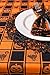 DII Halloween Party Tabletop Decor, Reusable & Machine Washable Cotton Fabric, Tablecloth, 60x84, Orange & Black Buffalo Check
