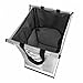 Chrislley X-Frame Laundry Basket Stand Oxford Dirty Foldable Laundry Hamper Sorter Waterproof Handles (Light Gray Hamper)