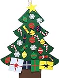 NIGHT-GRING 2016-New 3 Felt Christmas Tree Set with Ornaments - Wall Hanging