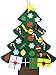 NIGHT-GRING 95x68cm 3 Felt Wall Hanging Christmas Tree Set with Ornaments