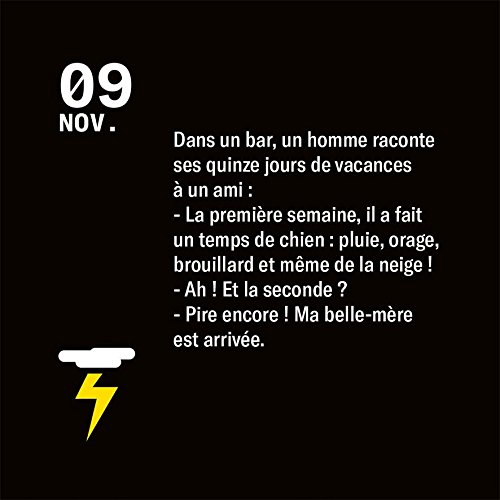 Calendrier Un Jour Humour Noir Collectif Amazon Com Books