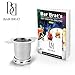 Tea Infuser Strainer + Spoon by Bar Brat ™ / Premium Micro Filter Stainless Steel Steeper / 130 Cocktail Shaker Ebook Included