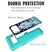 S8 Case, MagicSky [Shock Absorption] Studded Rhinestone Bling Hybrid Dual Layer Armor Defender Protective Case Cover for Samsung Galaxy S8(Mermaid)