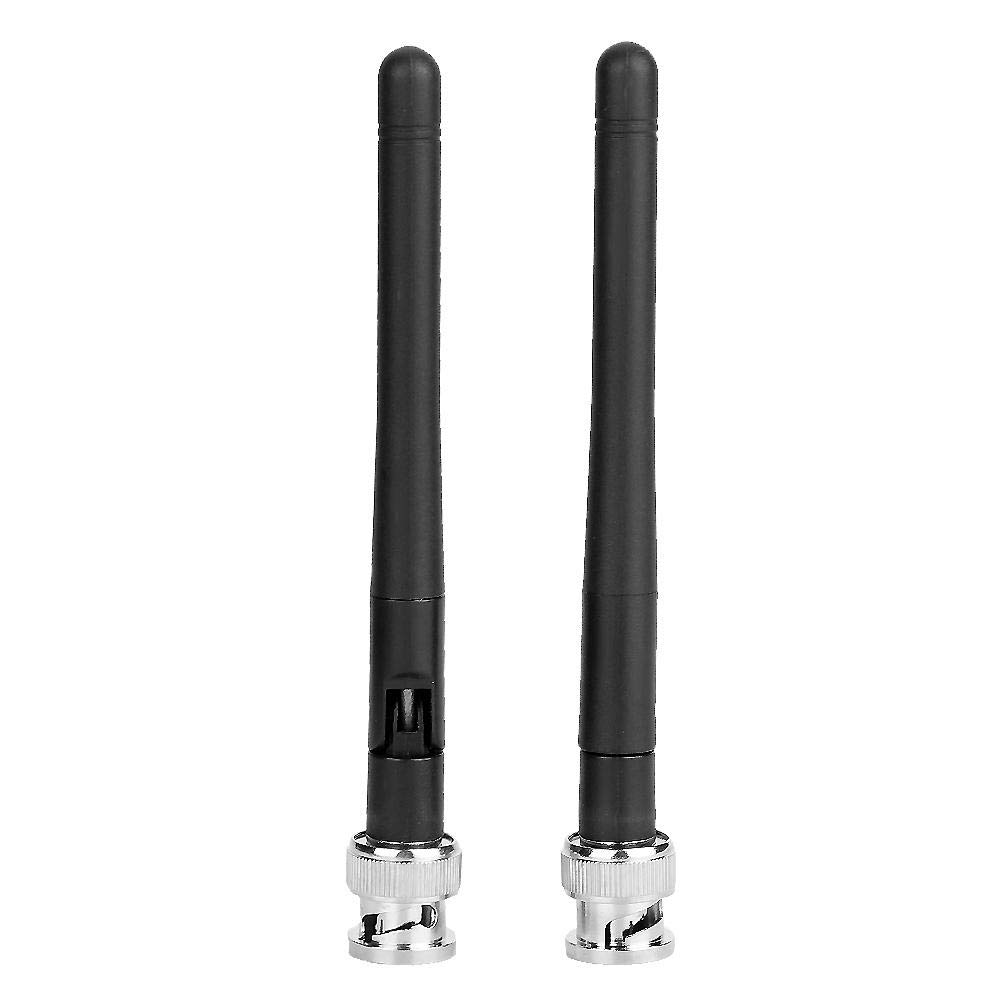 EBTOOLS UHF Antenna for EW100/300/500 G3 Receiver - 2 Pack BNC Connector, 780-830MHz, Black