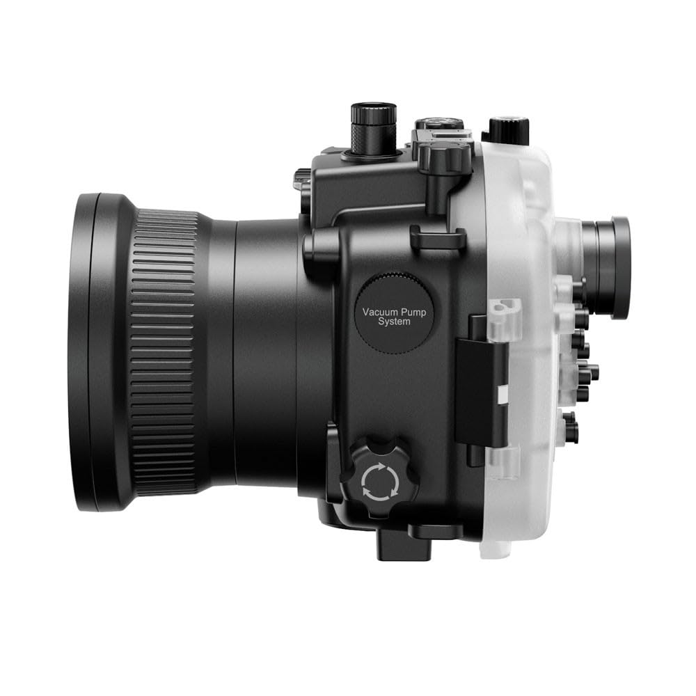 Seafrogs Professional Underwater Housing for Sony A7R III A7M III [40m/130ft] Camera Housing Diving Case V3 for Sony A7iii A7riii A7r3 A7m3 (Standard Port) Zoom Ring for FE 16-35 F4 Included