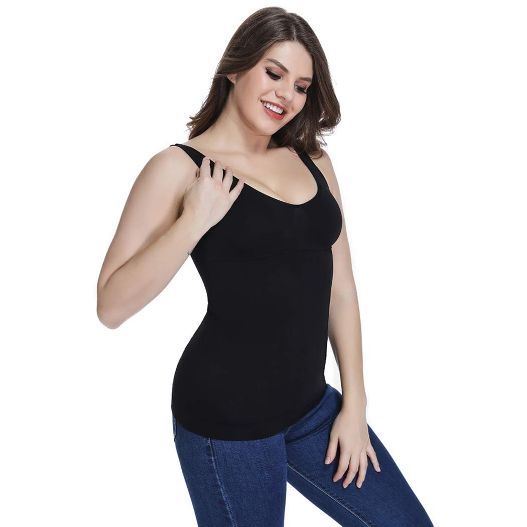 Women's Shapewear Tank Top Tummy Control Cami Shaper Seamless Shaping