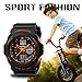 BesWLZ Kids Sports Watches Multi Function Waterproof Quartz Watch Wrist Dress Watch with LED Digital Alarm Stopwatch (Orange, Middle)