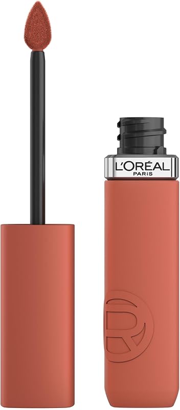 Batom líquido L'Oréal Paris, cor intensa, fórmula mate de longa duração, com ácido hialurónico, sem transferência, resistência infalível ao matte, cor: 115 Snooze Your Ala