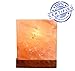 Natural Himalayan Salt Lamp Cube Hand Crafted by Ambient Authentic Natural Crystal Salt Rock with UL Listed Dimmer Switch
