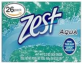 (PACK OF 26 BARS) Zest AQUA Deodorant Bar Soap with