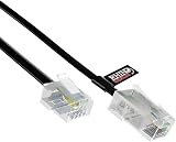 rhinocables RJ11 to RJ45 Cable Ethernet Patch Lead 3m Black view 1