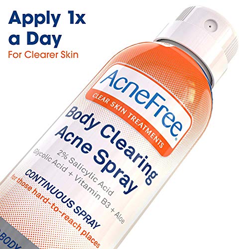 acnefree body clearing acne spray 5 oz