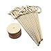 20pcs 1-20 Wooden Table Numbers with Holder Base for Wedding or Home Decoration (Wood Color)