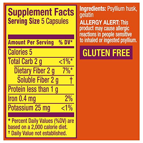 Metamucil, Daily Psyllium Husk Powder Supplement, 3in1 Fiber For