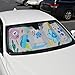 Flower Drawing Pretty in Light Pink Front Windshield Sun Shade - Accordion Folding Auto Sunshade for Car Truck SUV - Blocks UV Rays Sun Visor Protector - Keeps Your Vehicle Cool - 58 x 28 Inch