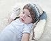 Crummy Bunny Baby Mittens - Fits Babies Age 3 to 6 Months, Over-Sized Blue, Grey and White, 3 Pairs