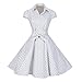 BI.TENCON Women's Retro Vintage 1950s Style Cap Sleeve Swing Party Dress