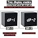 Zeekoo Wooden LED Digital Alarm Clock, Displays Time Date and Temperature, Cube USB/3AAA Battery Powered Sound Control Desk Alarm Clock for Kid, Home, Office, Daily Life, Heavy Sleepers … (Black-1)