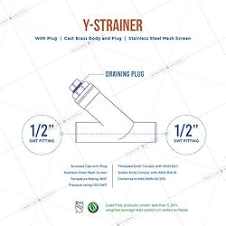 Midline Valve 322D234-5 Y-Strainer with Stainless