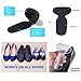 High Heel Pads, Heel Cushion Inserts, Heel Liners (12 PCS) - Unisex (Black)