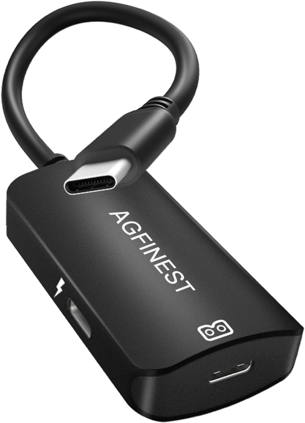 Photo 1 of AGFINEST USB C to AR Glasses with Charging Adapter Enables Multi-Screen Enhanced 3D 4K@60Hz PD 100W Compatible for iPhone 15/16 Viture/Rokid/Xreal AR Glasses