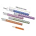 Shappy Aluminum Pencil Lengthener Extender Holder, Assorted Colors, 6 Pieces