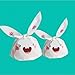 30pcs Plastic Cute Food Package Self-Adhesive Bakery Bags Cookie Bread Cake Candy Dessert Sandwich Snack Pastry and Gift Bags with Rabbit Ear for Party Favors Supplies